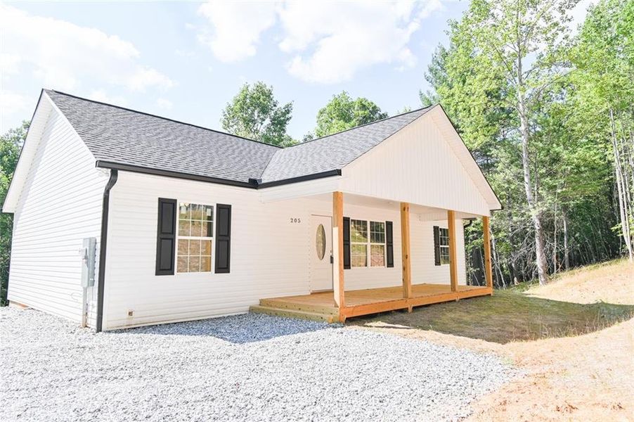 Front exterior of a new home in , Dahlonega, GA, highlighting curb appeal (Image 17).