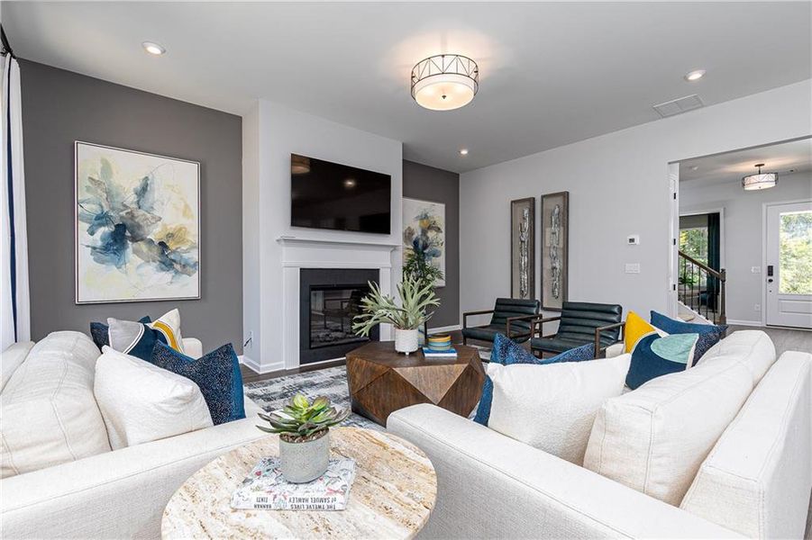Furnished interior view inside a new home in Madison at Buice Lake, Acworth (Image 10).
