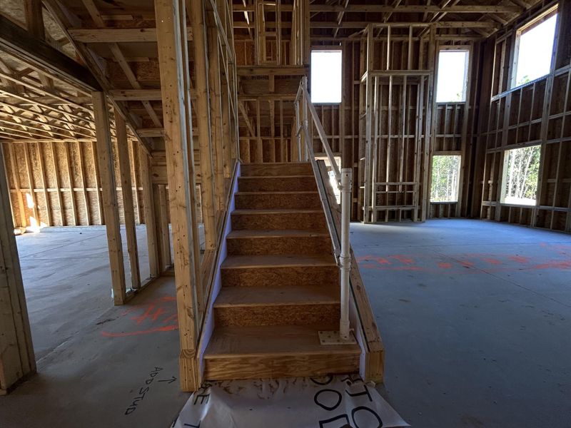 In-progress construction of a new home in Tea Farm: Presidents Series, Ravenel, SC (Image 61).