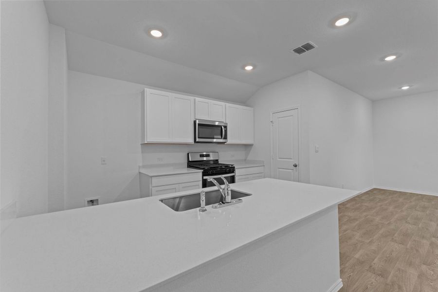 Furnished interior view inside a new home in Valverde, Bastrop (Image 7).
