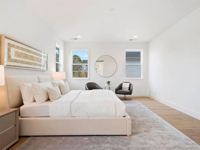 Furnished interior view inside a new home in , Denver (Image 29).