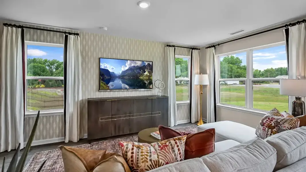Furnished interior view inside a new home in North Village Townes, Greensboro (Image 12).