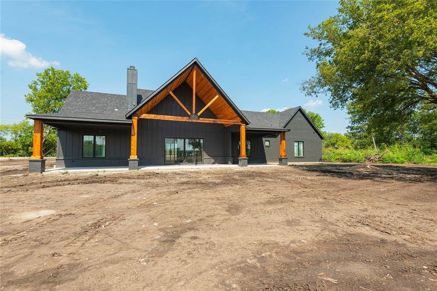 Front exterior of a new home in , Celeste, TX, highlighting curb appeal (Image 16).