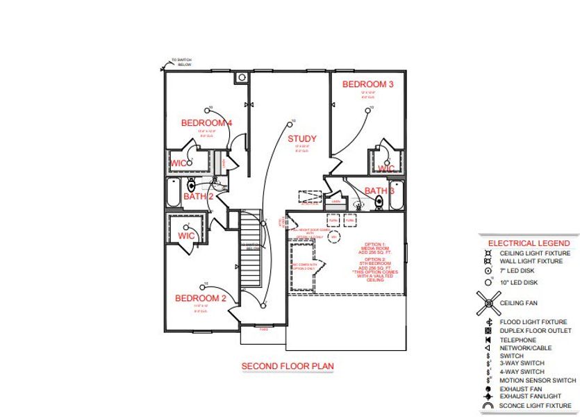 2D floor plan layout for the Olson B Slab by Jeff Lindsey Communities in Leverett Park, Newnan, GA (Image 3).