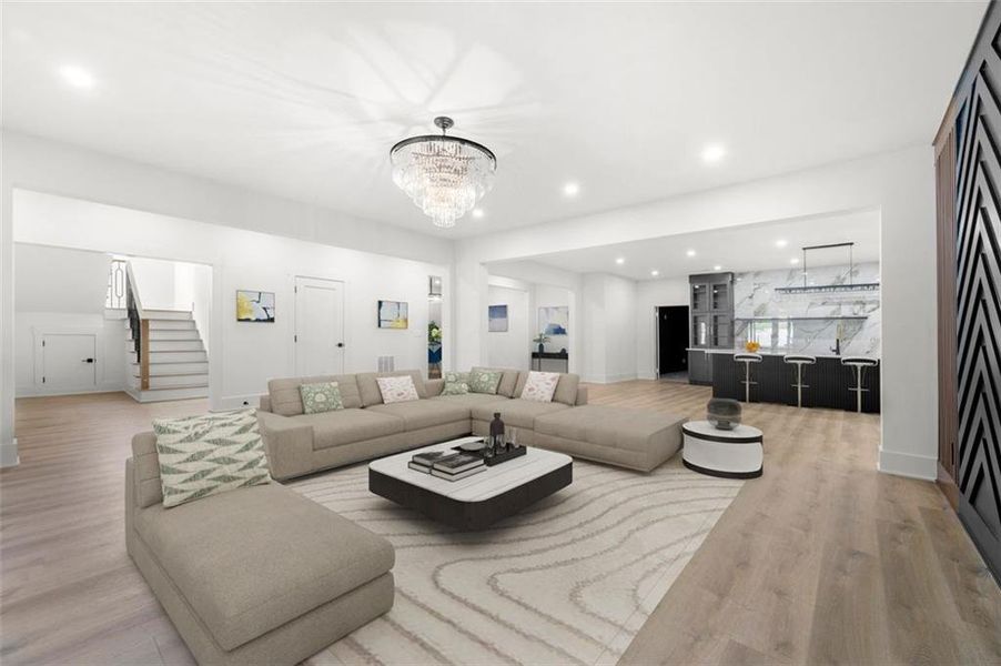 Furnished interior view inside a new home in Timber Rock Manor, Cumming (Image 8).