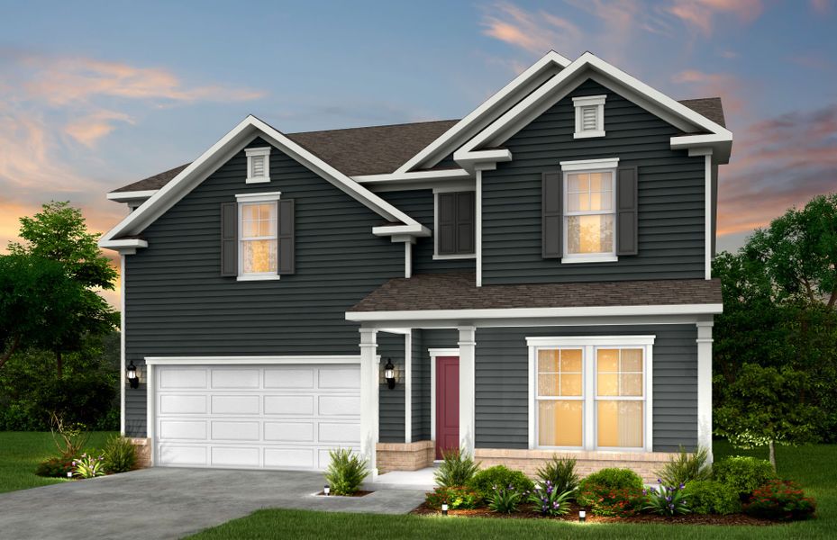 Representative exterior photo of a completed home built from the Pennington by Pulte Homes in Hamlet at Carothers Crossing, La Vergne, TN (Image 2).