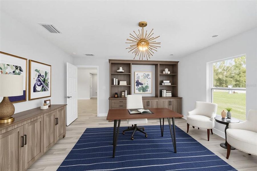 Furnished interior view inside a new home in , Ocala (Image 8).