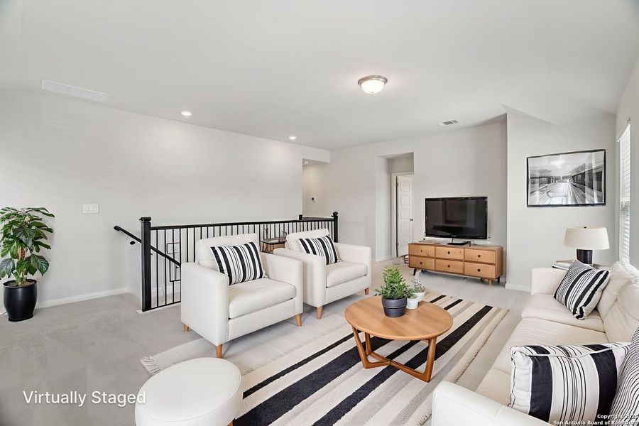 Furnished interior view inside a new home in Arcadia Ridge - Premier Series, San Antonio (Image 13). Furnished interior view inside a new home in Arcadia Ridge - Premier Series, San Antonio (Image 13).