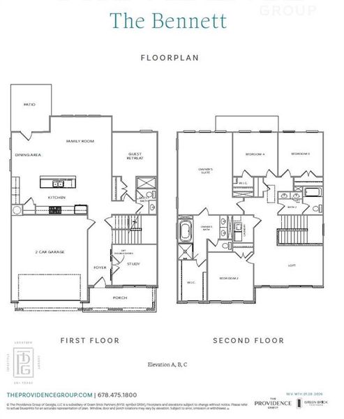 2D floor plan layout of this home in Waterhaven, Cumming, GA (Image 5).