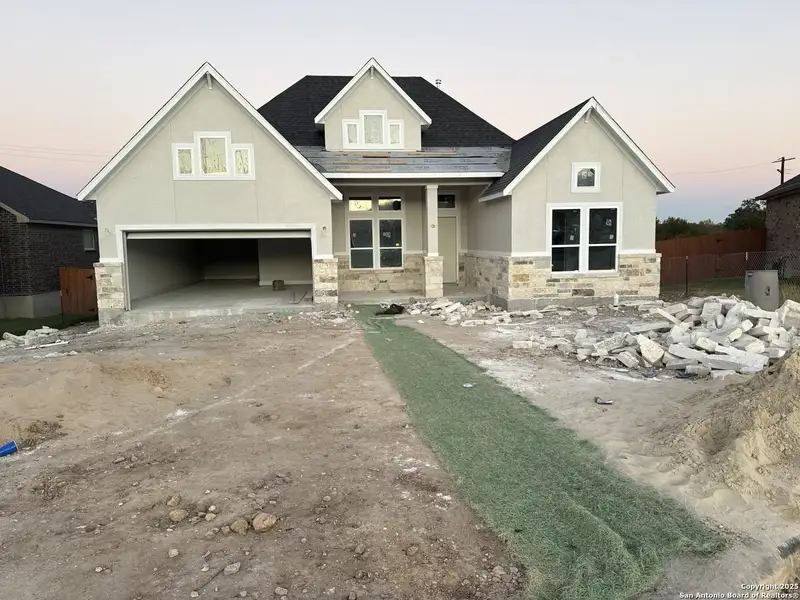 In-progress construction of a new home in Potranco Oaks, Castroville, TX (Image 11). In-progress construction of a new home in Potranco Oaks, Castroville, TX (Image 11).