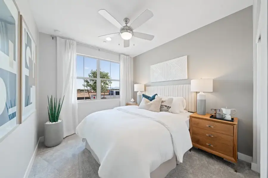 Furnished interior view inside a new home in Combs Ranch, San Tan Valley (Image 18). Furnished interior view inside a new home in Combs Ranch, San Tan Valley (Image 18).