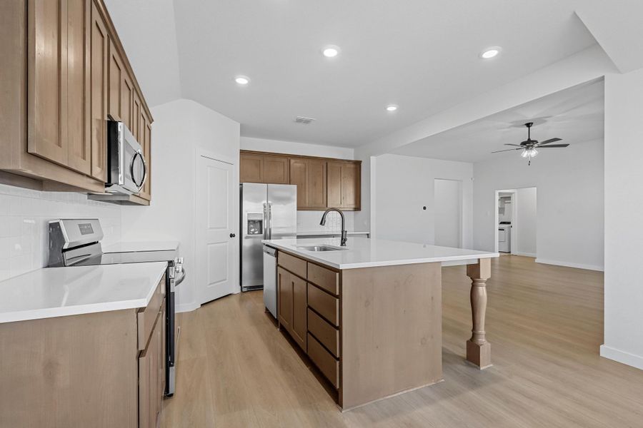 Representative furnished interior of a home built from the Iverson I by Cheldan Homes in Pitcock Addition, Graham (Image 9).