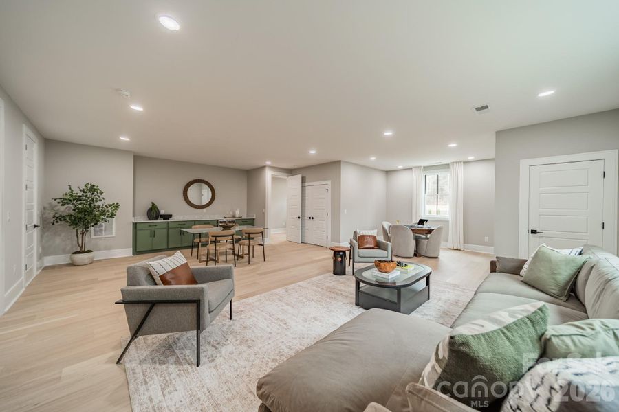 Furnished interior view inside a new home in , Weddington (Image 12).