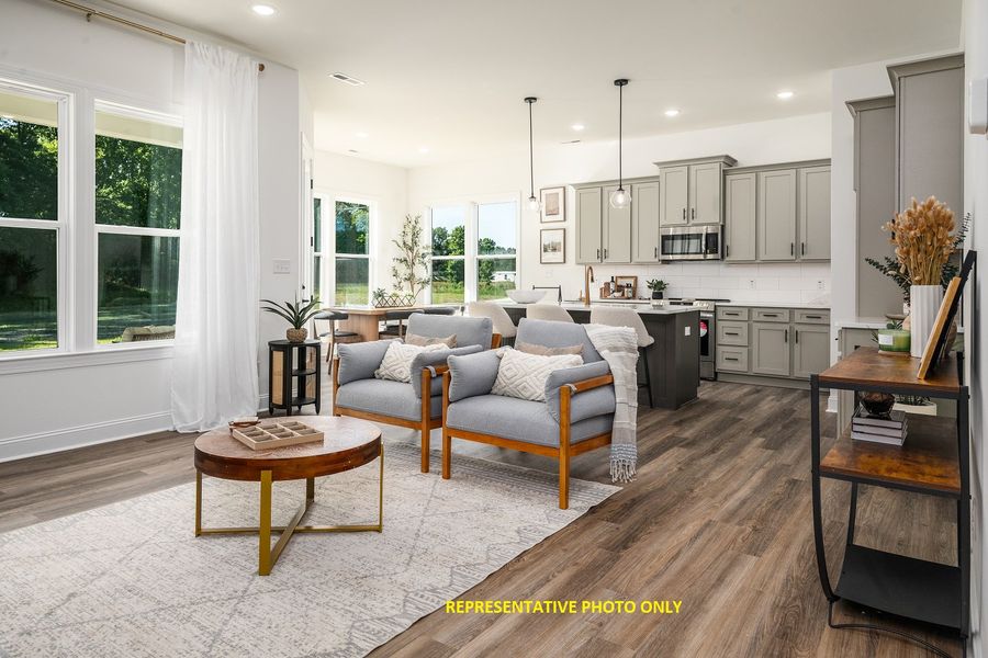 Furnished interior view inside a new home in Country Club Creek, Ayden (Image 4).