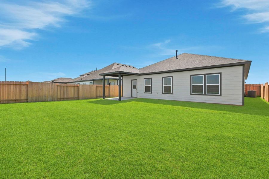 Exterior details and patio area of a home in Mirabella, Brookshire (Image 3).