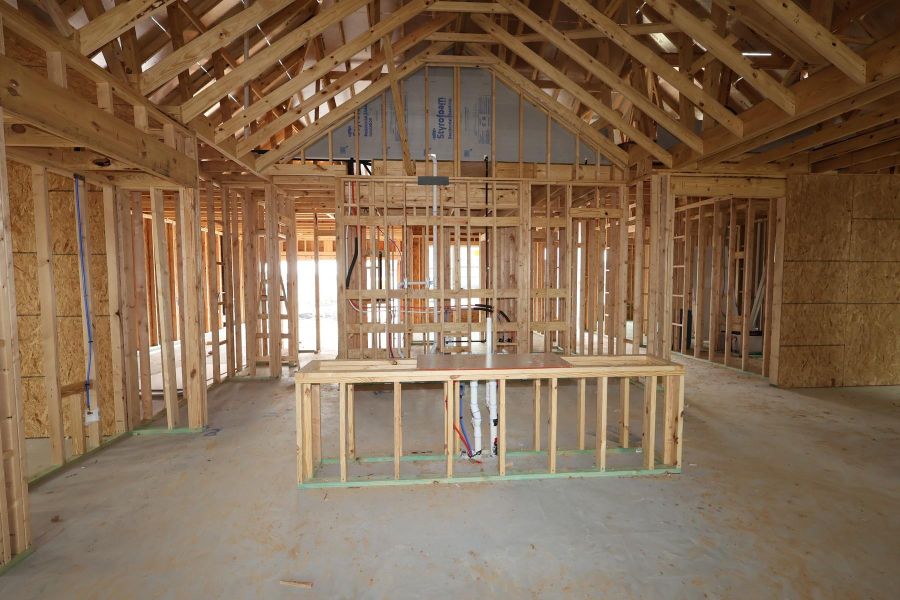 In-progress construction of a new home in Dunham Pointe, Cypress, TX (Image 12). In-progress construction of a new home in Dunham Pointe, Cypress, TX (Image 12).