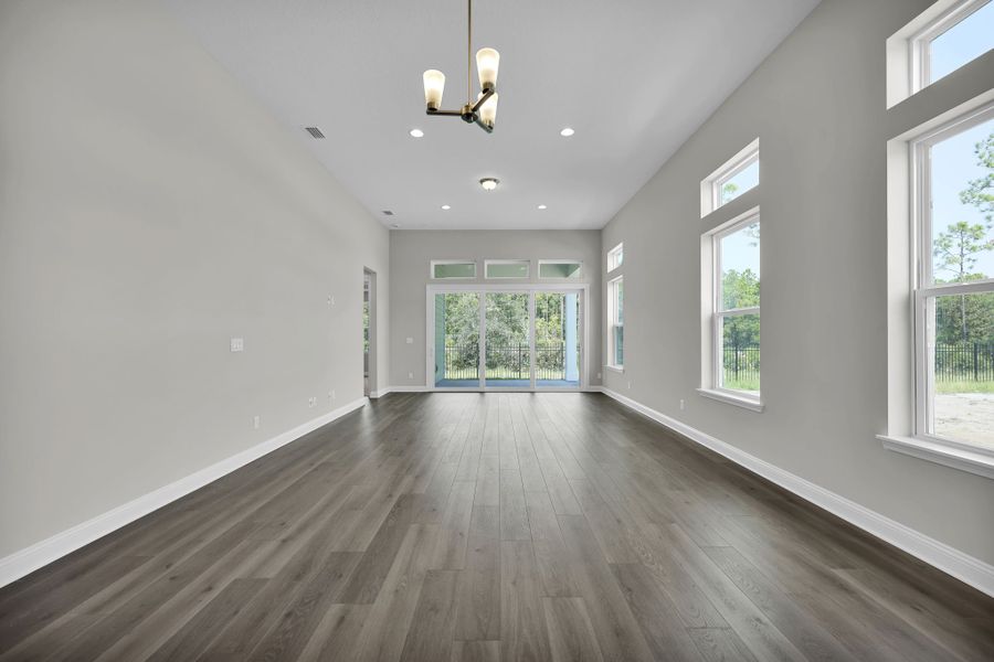 Representative unfurnished interior of a home built from the Naples by Riverside Homes in Mariposa at EverRange, Jacksonville (Image 27).