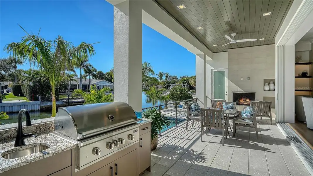 Exterior details and patio area of a home in , Sarasota (Image 26).