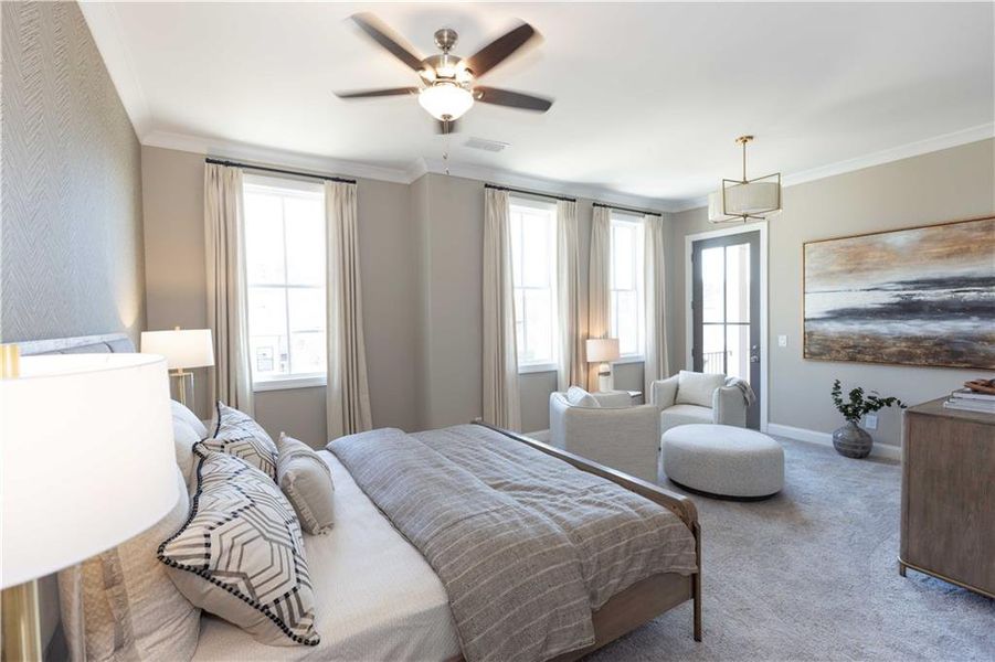 Furnished interior view inside a new home in Waterside Condos, Peachtree Corners (Image 45).