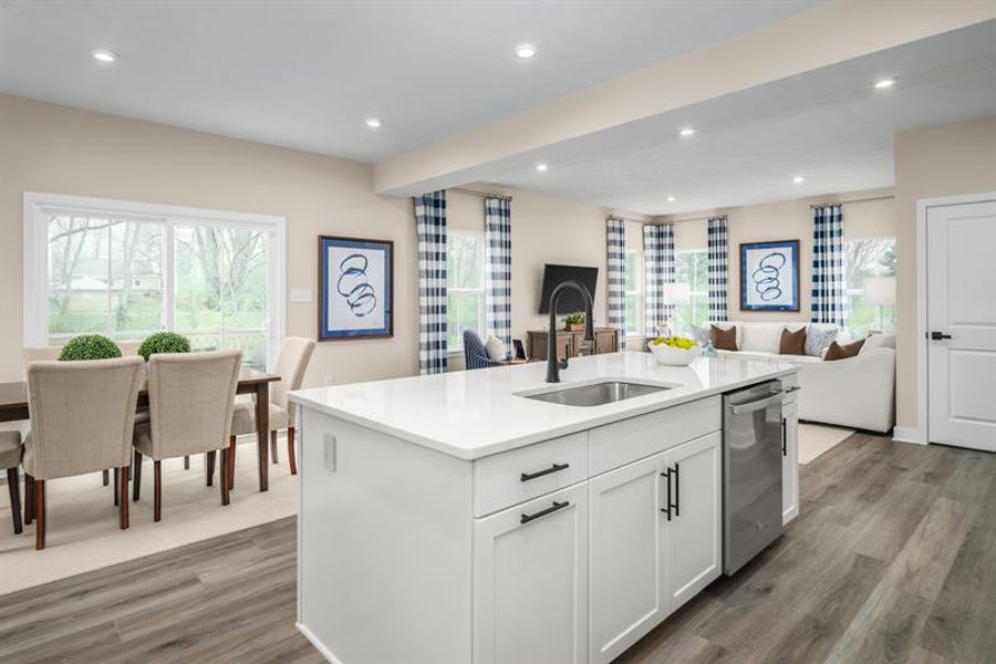 Furnished interior in a model home at Middle Creek Village Single Family Homes in Bolivia (Image 11).