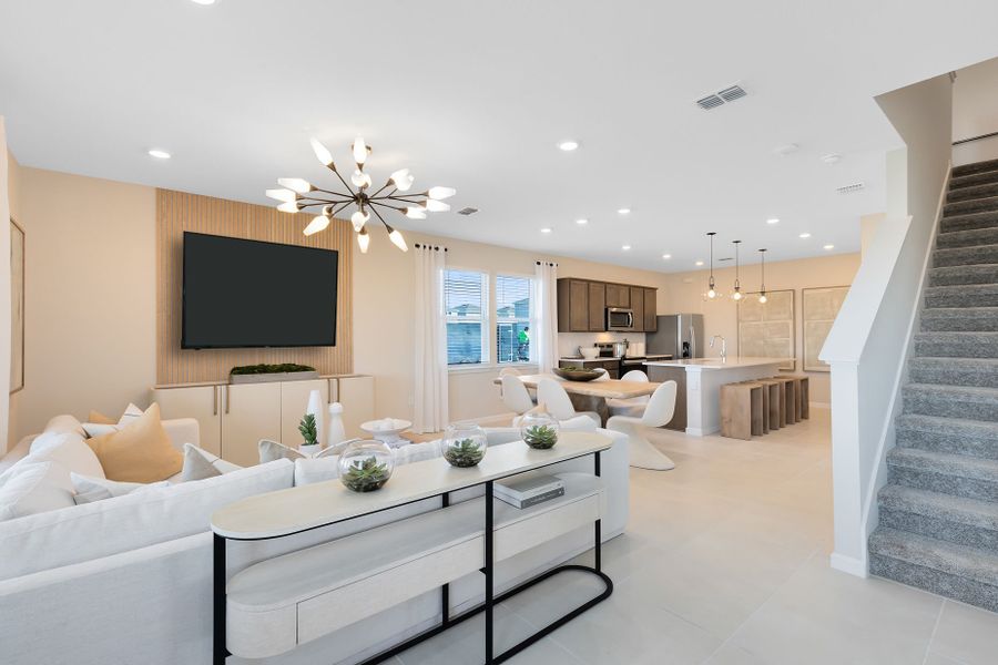 Furnished interior view inside a new home in Silverleaf Oaks, Winter Garden (Image 7).