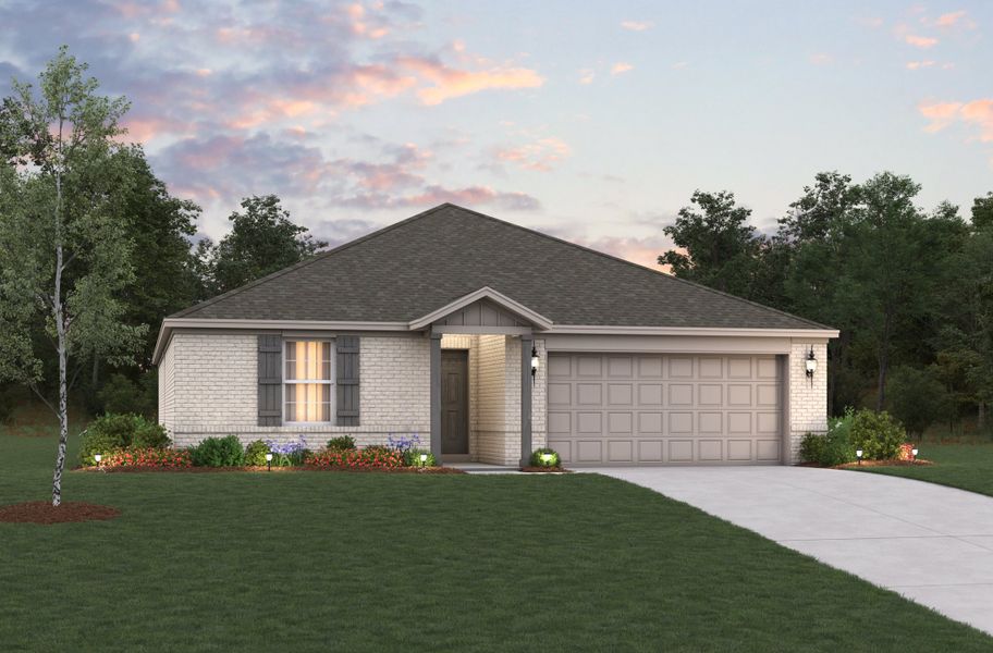 Representative exterior photo of a completed home built from the Sierra by Beazer Homes in Stark Farms, Denton, TX (Image 10). Representative exterior photo of a completed home built from the Sierra by Beazer Homes in Stark Farms, Denton, TX (Image 10).