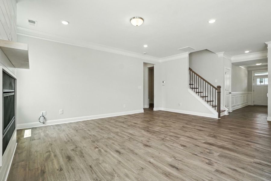 Spacious, unfurnished interior of a new home in Hampton Woods, Charlotte (Image 20). Spacious, unfurnished interior of a new home in Hampton Woods, Charlotte (Image 20).