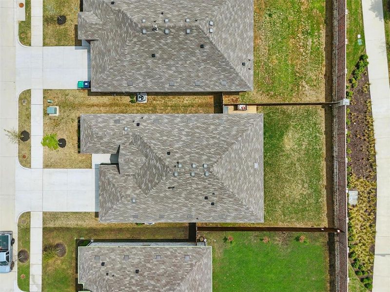 Birds eye view of property