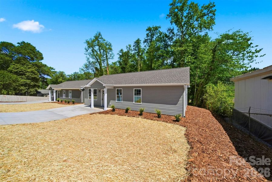 Exterior details and patio area of a home in , Hickory (Image 21).