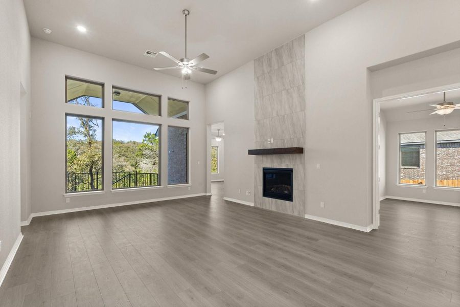 Gorgeous windows in Family Room