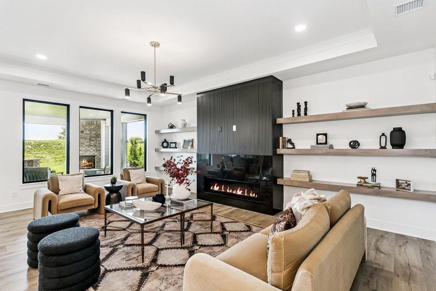 Representative furnished interior of a home built from the Casina by Perfection Builders in The Courtyards at The Heritage, Andover (Image 8).