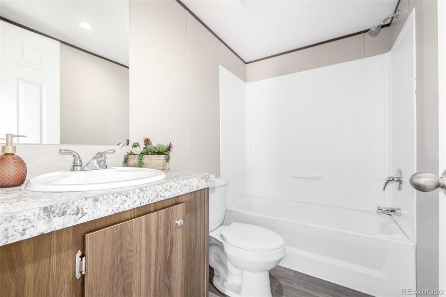 Furnished interior view inside a new home in , Colorado Springs (Image 32).