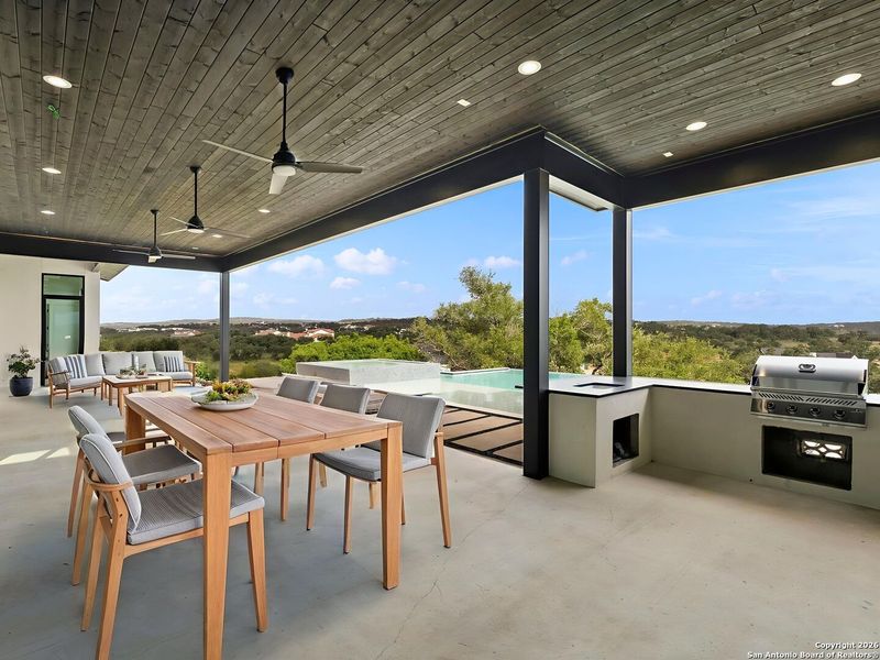 Exterior details and patio area of a home in , Boerne (Image 35).