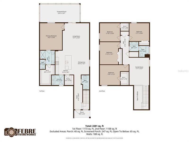 2D floor plan layout of this home in , Zephyrhills, FL (Image 7).
