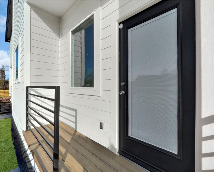 Exterior details and patio area of a home in , Houston (Image 2). Exterior details and patio area of a home in , Houston (Image 2).