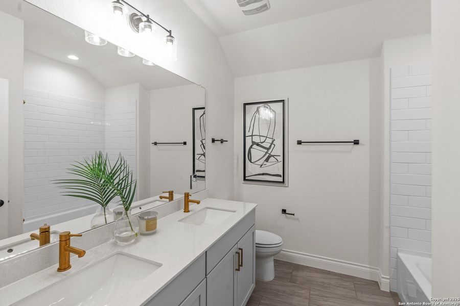 Furnished interior view inside a new home in Corley Farms, Boerne (Image 18).