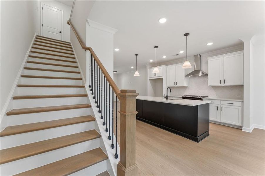 Furnished interior view inside a new home in Townes at South Main, Kennesaw (Image 12).