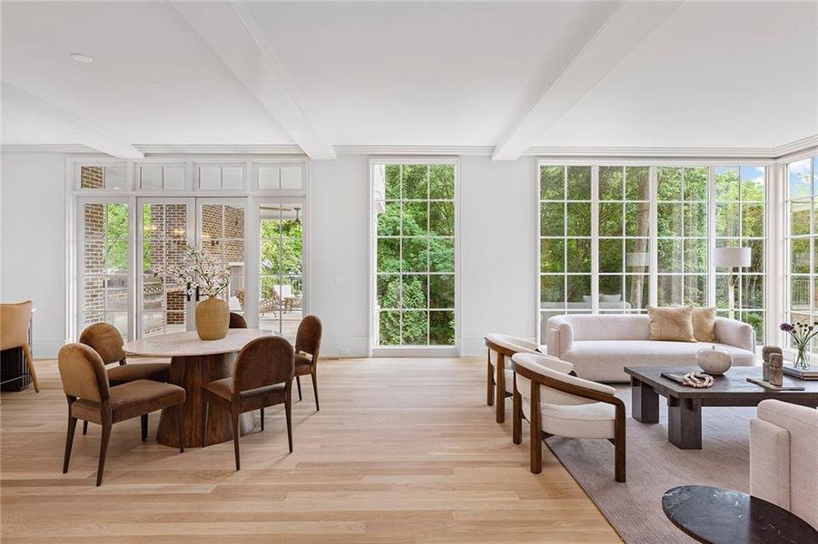 Furnished interior view inside a new home in , Atlanta (Image 46). Furnished interior view inside a new home in , Atlanta (Image 46).