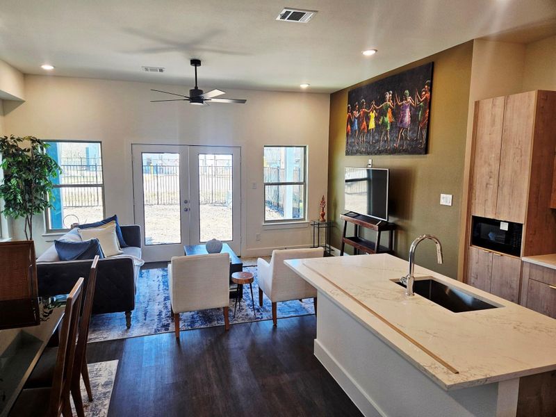 Furnished interior view inside a new home in , Houston (Image 10). Furnished interior view inside a new home in , Houston (Image 10).