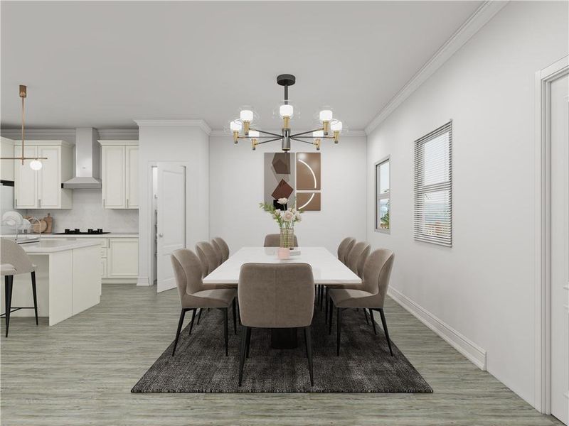 Furnished interior view inside a new home in , Cumming (Image 18).