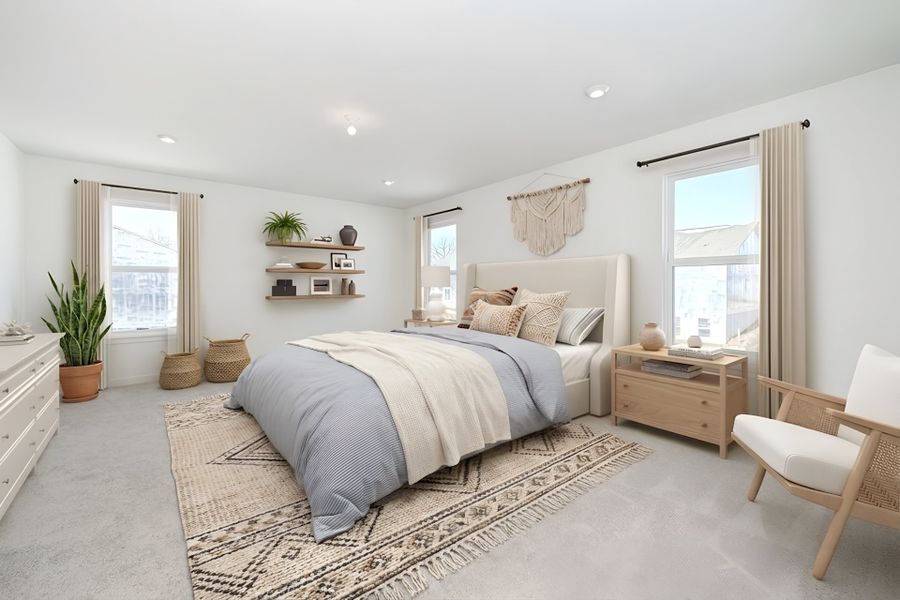 Furnished interior view inside a new home in Three Rivers, Rome (Image 19).