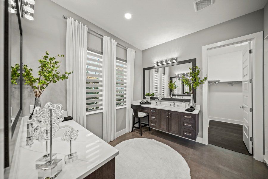 Representative furnished interior of a home built from the Aviso by Homes by Towne in Shellstone at Waterside, Sarasota (Image 9).