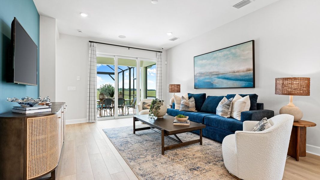 Representative furnished interior of a home built from the Alta by Taylor Morrison in Esplanade at Wellen Park, Englewood (Image 7).