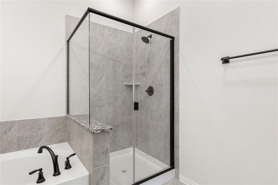 Furnished interior view inside a new home in Wildflower Ranch 60-65, Fort Worth (Image 17). Furnished interior view inside a new home in Wildflower Ranch 60-65, Fort Worth (Image 17).