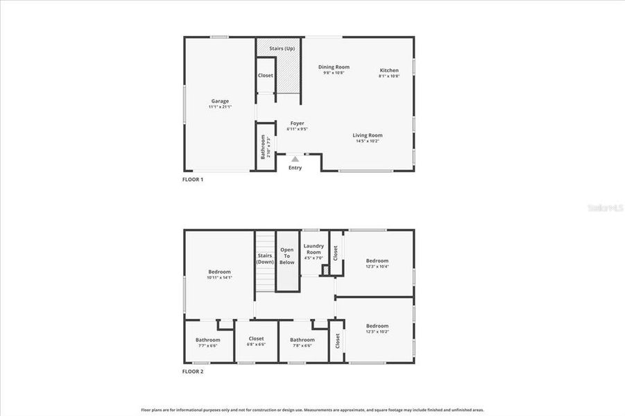 2D floor plan layout of this home in , St. Petersburg, FL (Image 5).
