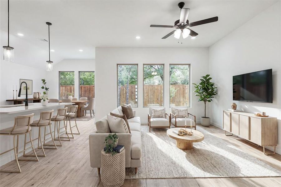 Furnished interior view inside a new home in Meadow Lakes, Fort Worth (Image 7).