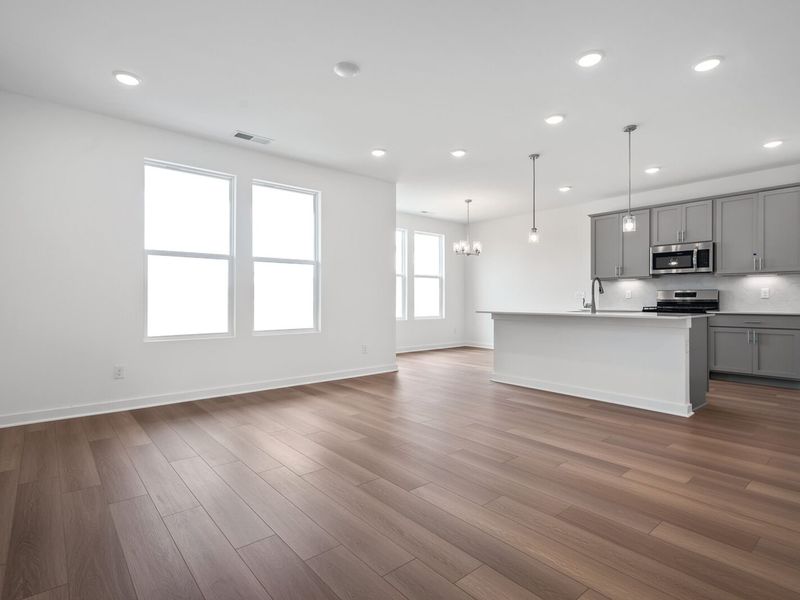 Representative unfurnished interior of a home built from the The Asheville C by Davidson Homes LLC in Sage Farms, White House (Image 20). Representative unfurnished interior of a home built from the The Asheville C by Davidson Homes LLC in Sage Farms, White House (Image 20).