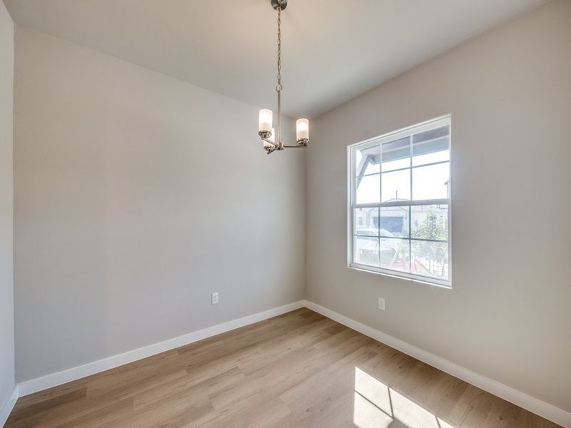 Representative unfurnished interior of a home built from the Roswell by Hakes Brothers in Hunters Ranch, San Antonio (Image 11).