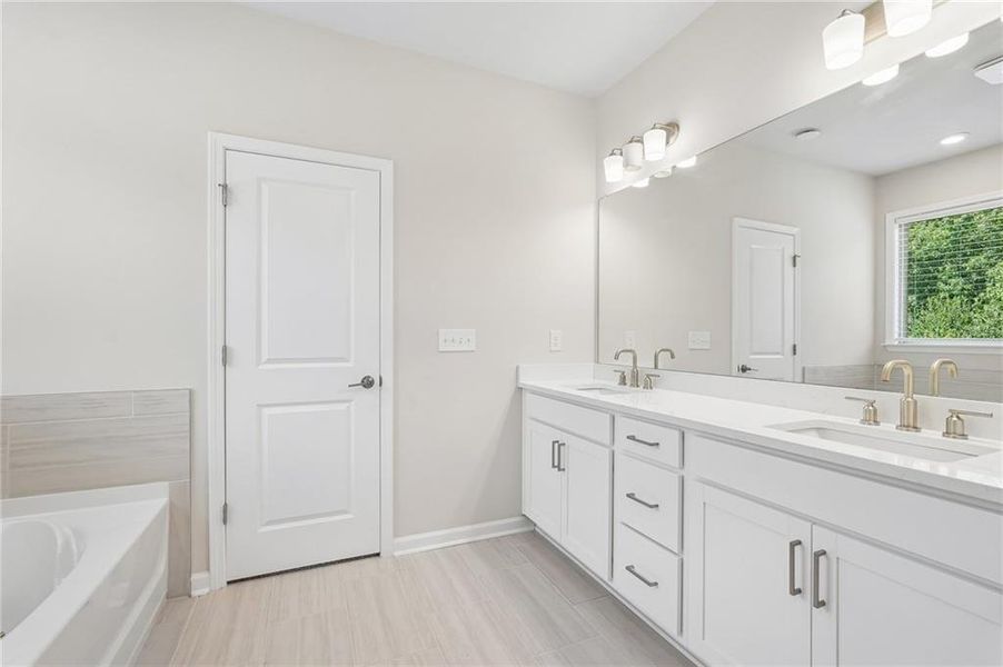 Furnished interior view inside a new home in Haley Station, Canton (Image 34).