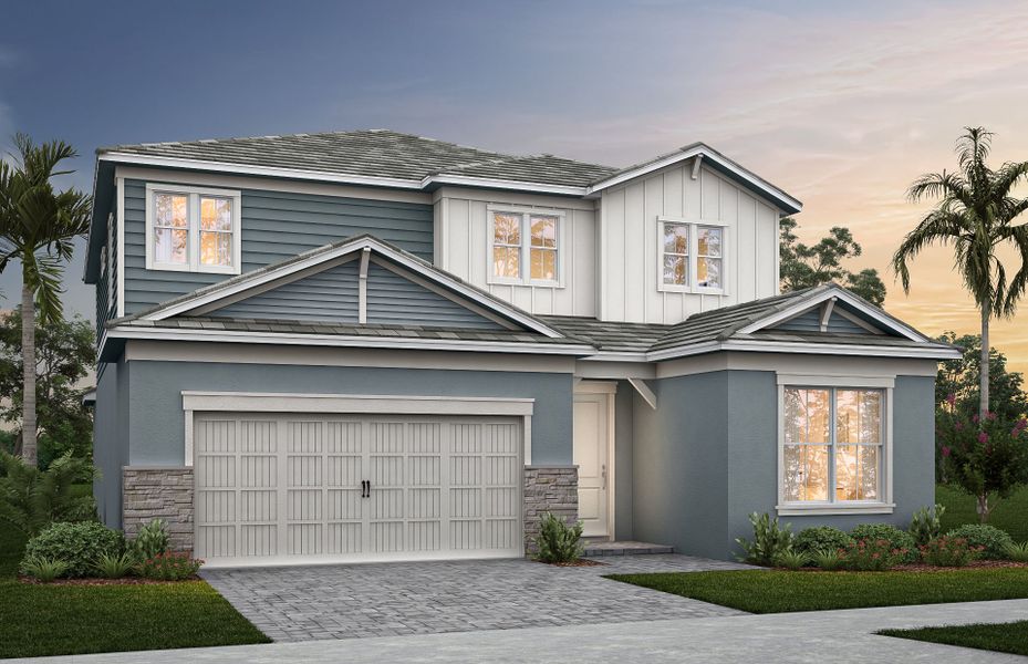 Representative exterior photo of a completed home built from the Scarlett by Pulte Homes in Highpointe, Stuart, FL (Image 23).
